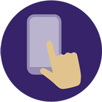icon representing human-computer interaction